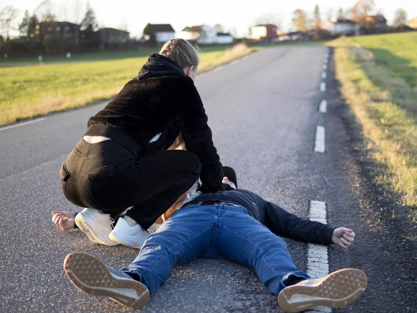 Traffic accident.